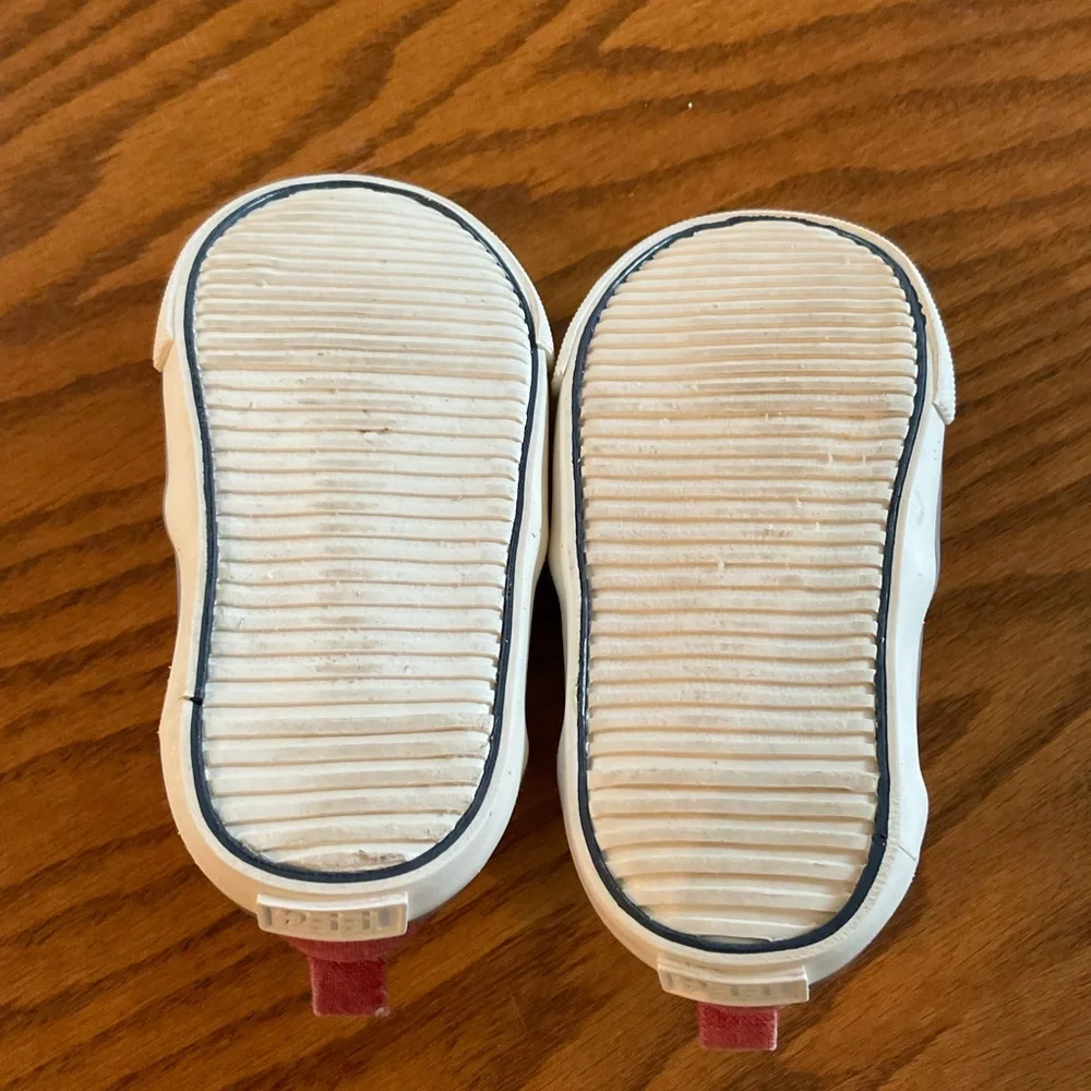 Old Navy Slip-On Canvas Sneakers, Burnt Red, Pull Tab @ Heel, Toddlers, Sz 5